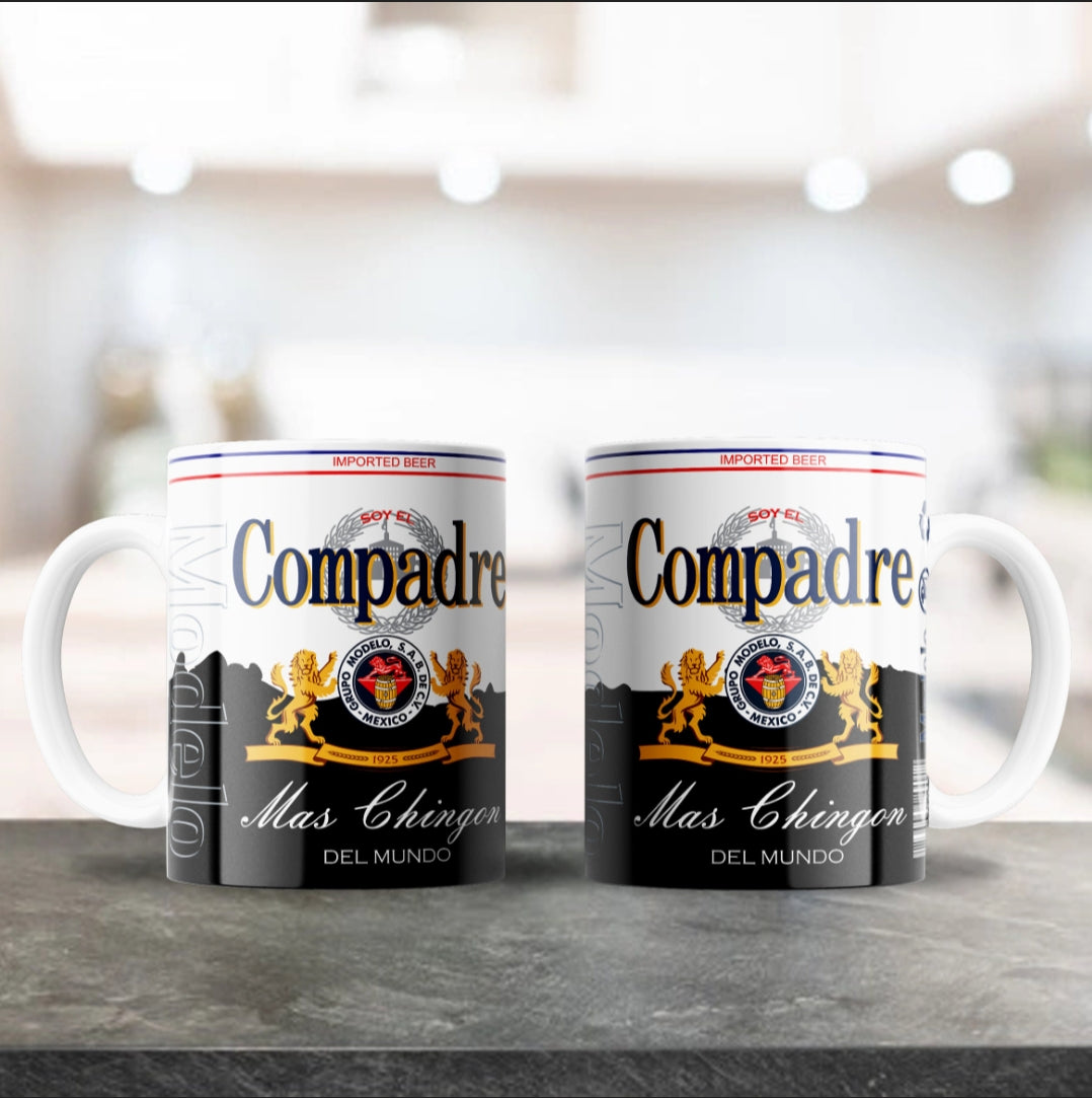 Taza padrino, madrina, compadre, comadre