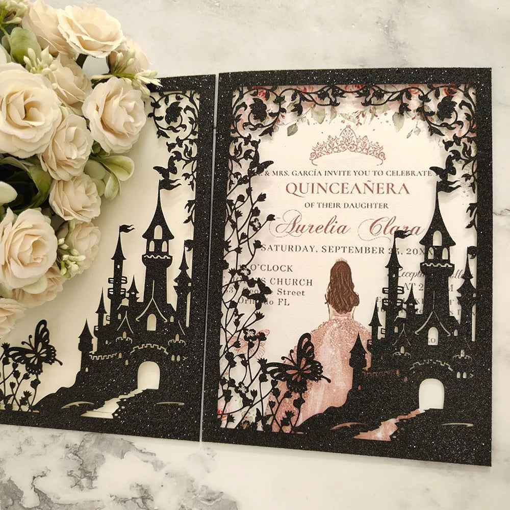 20 invitaciones xv años perzonalizada