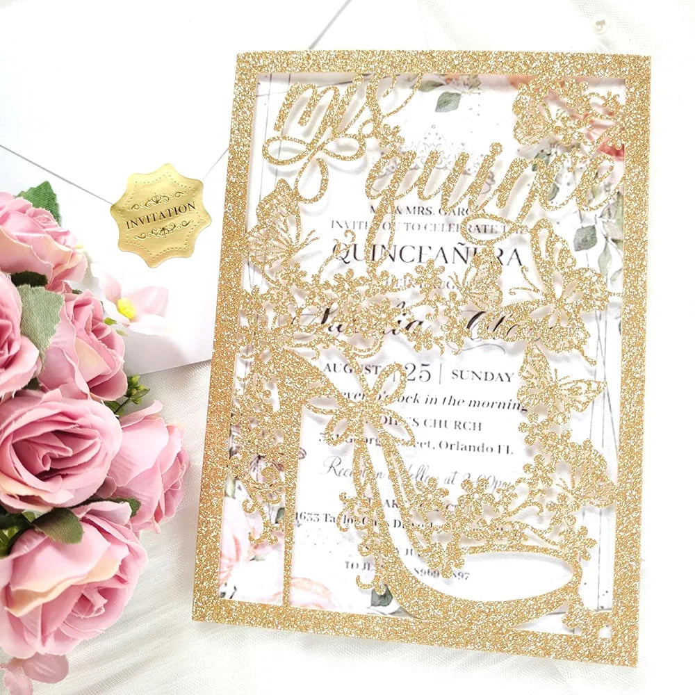 20 invitaciones xv años perzonalizada