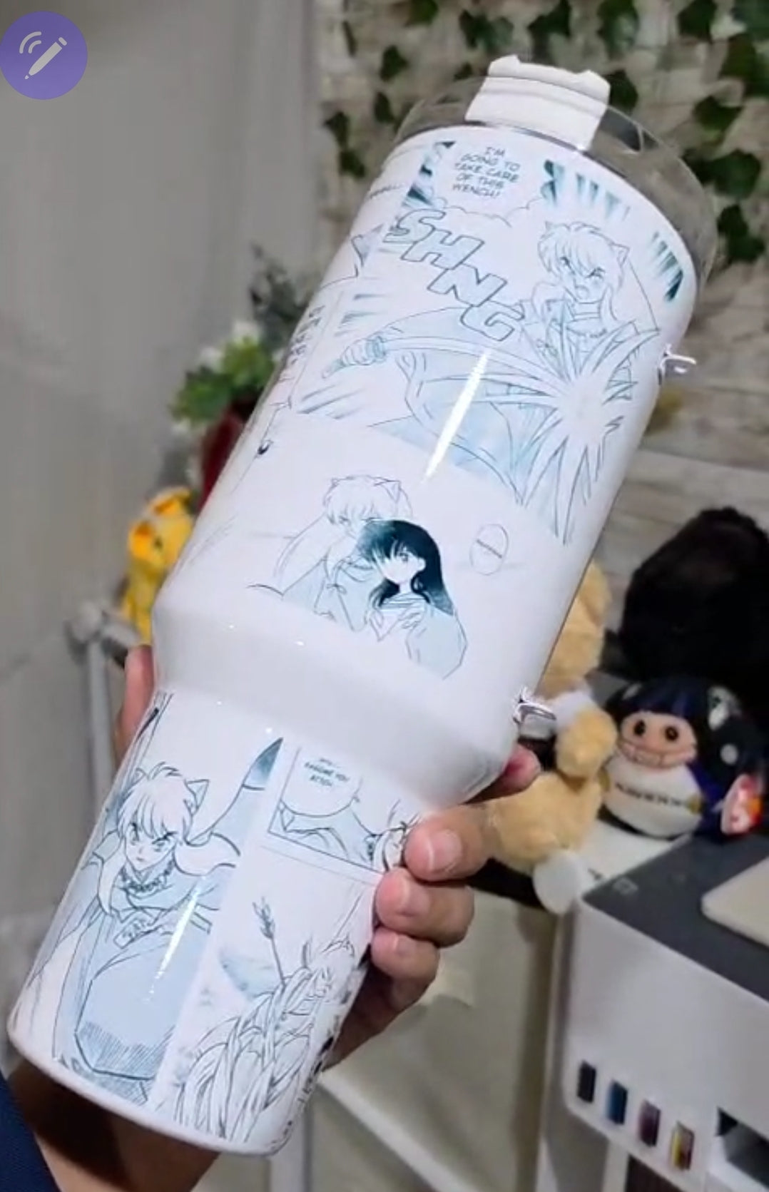 Vaso 40 onzas Inuyasha