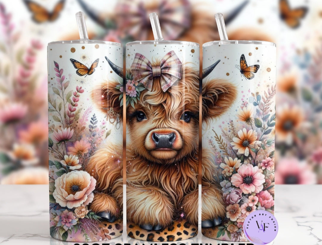 Tumbler cow 20 onzas