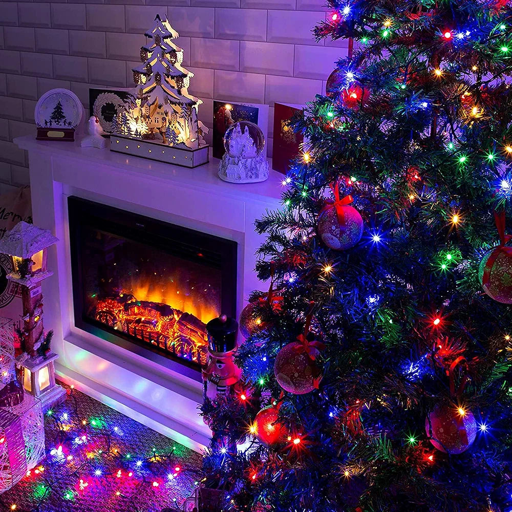 300 luces de cuerda navideñas LED