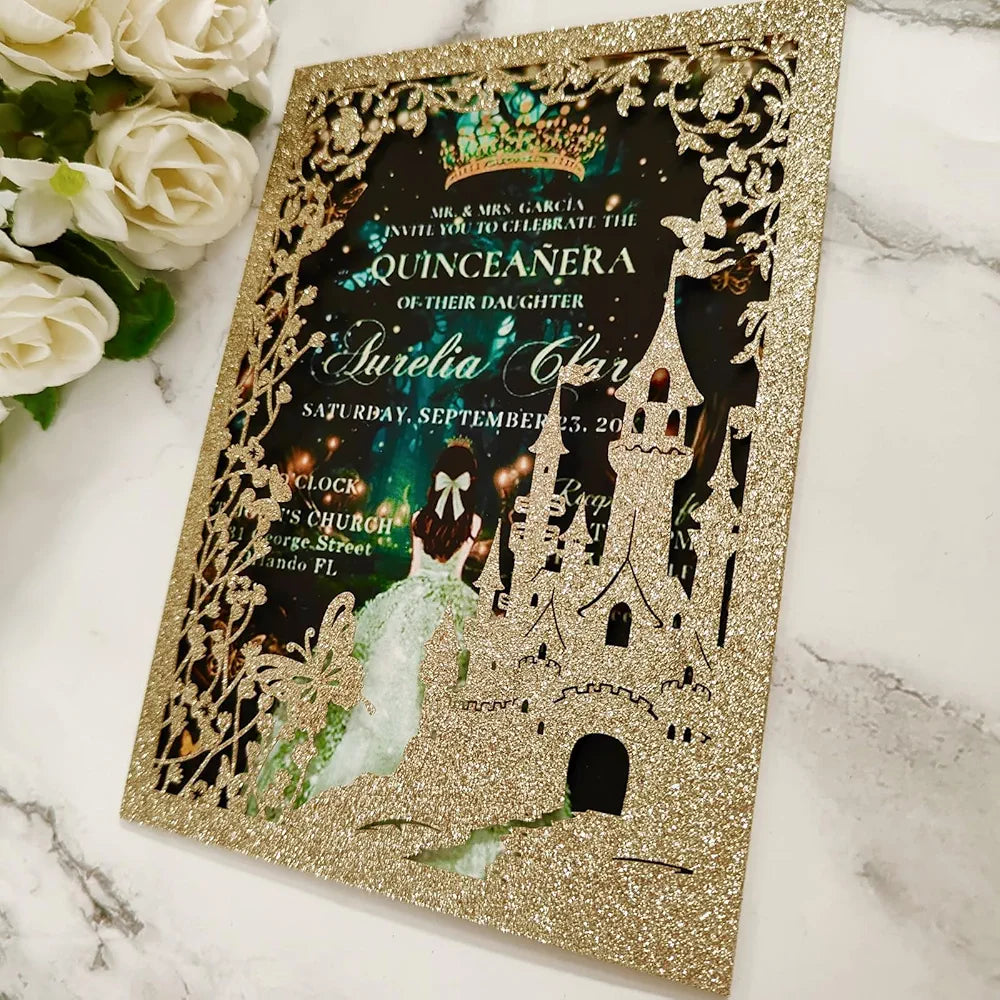 20 invitaciones xv años perzonalizada