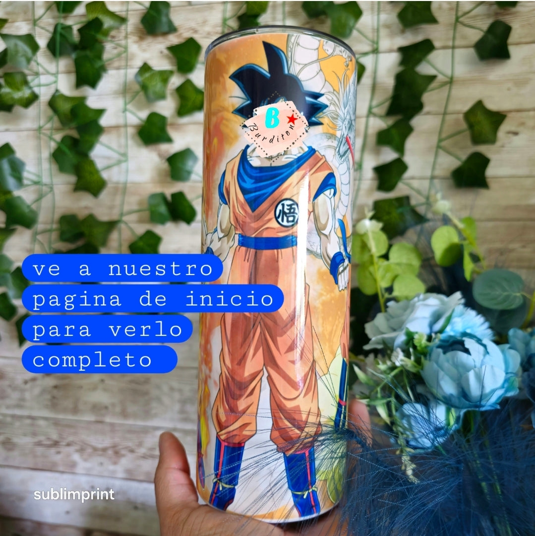 Vaso goku naranja