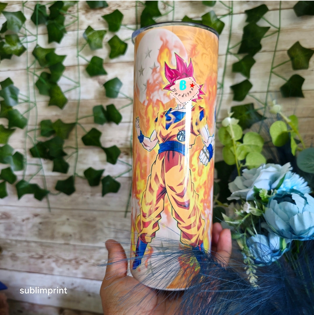 Vaso goku naranja