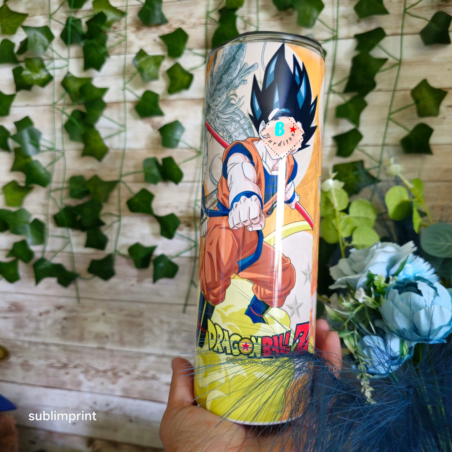 Vaso goku naranja