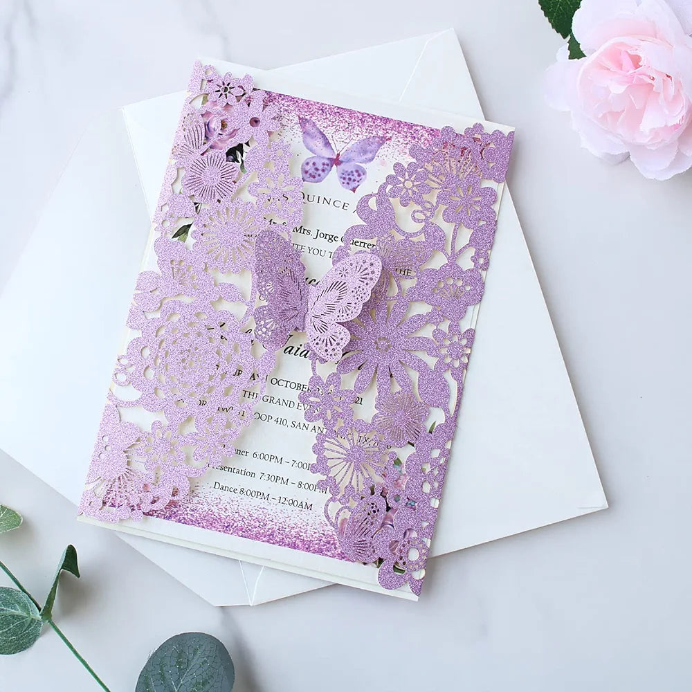 20 invitaciones xv años perzonalizada