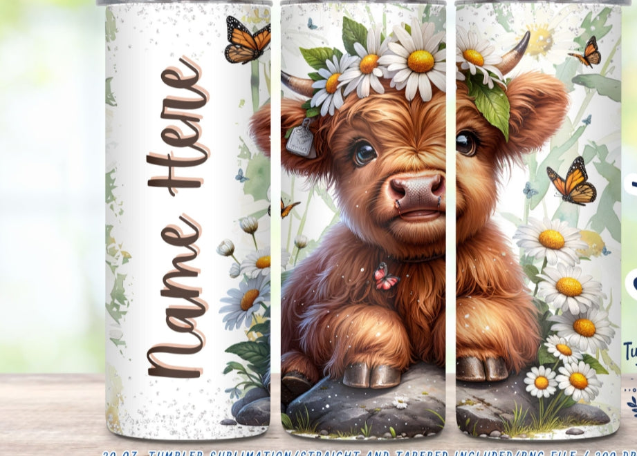 Tumbler cow 20 onzas