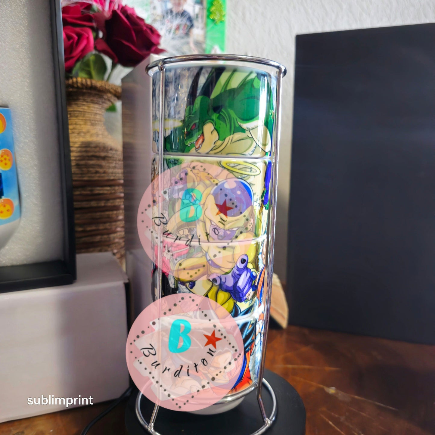 Set de 4 tazas de 6 onzas, dragón ball z