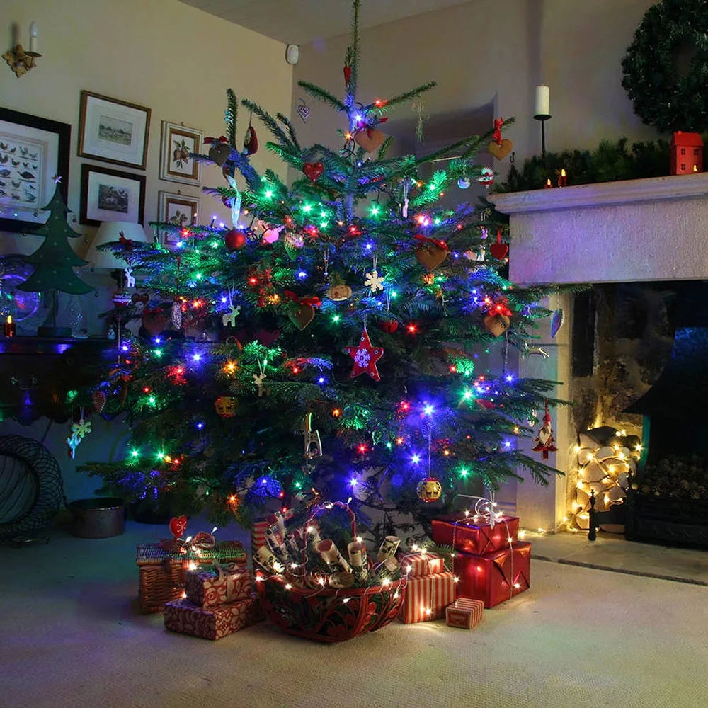 300 luces de cuerda navideñas LED