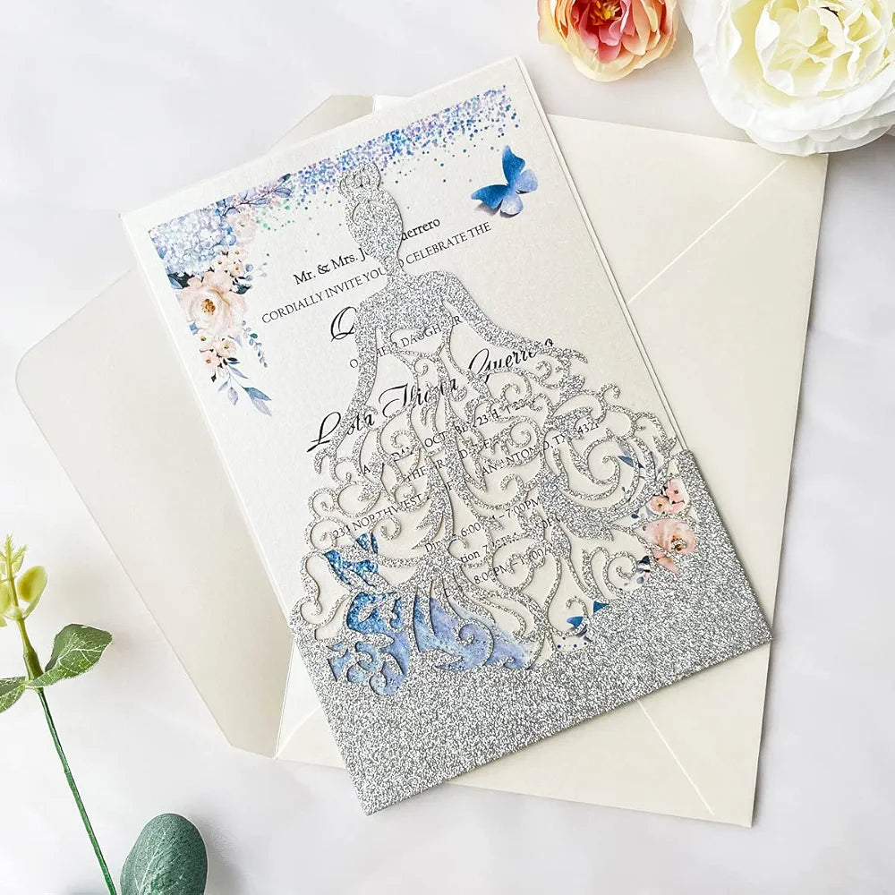20 invitaciones xv años perzonalizada