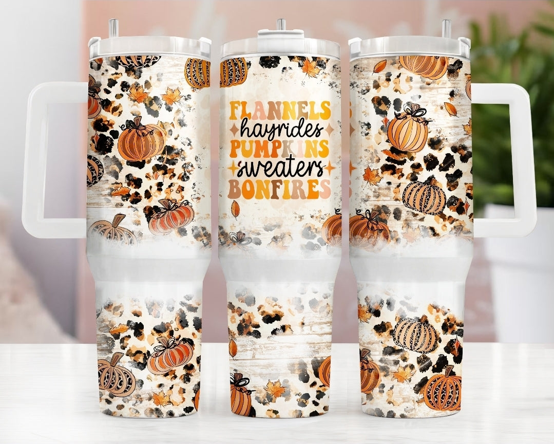 Tumbler otoño 40 onzas diseño otoño