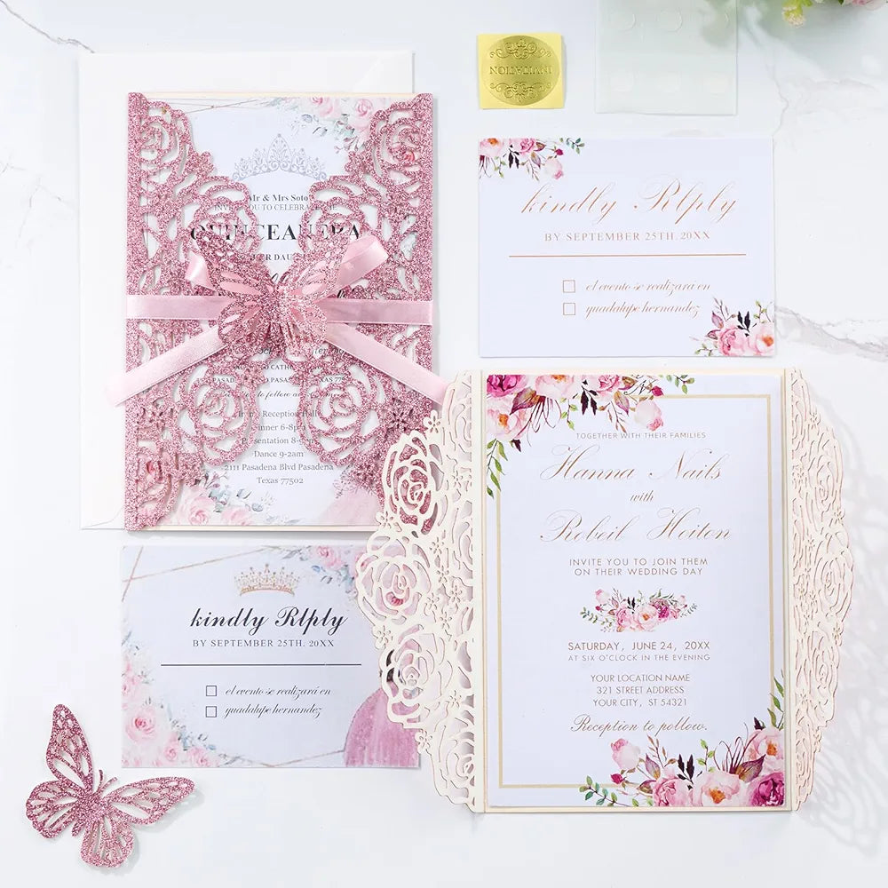 50 invitaciones xv años perzonalizada