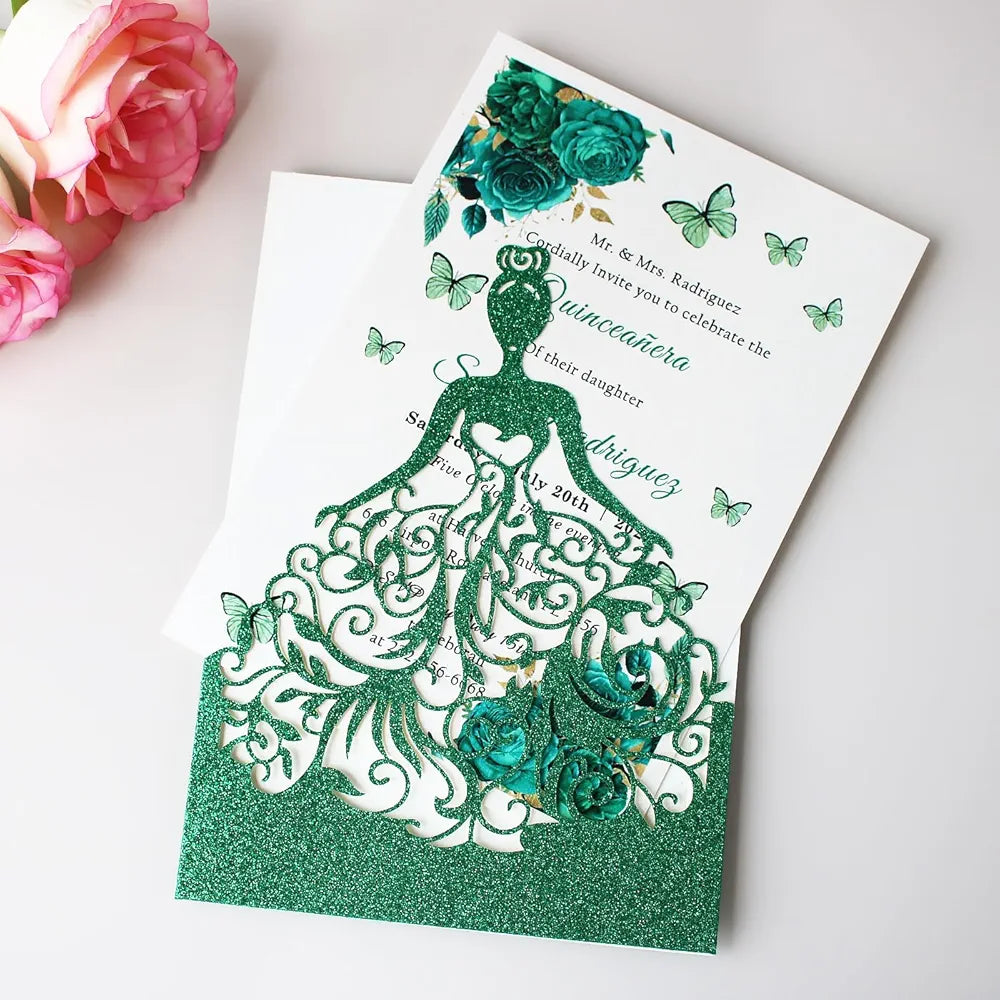 20 invitaciones xv años perzonalizada