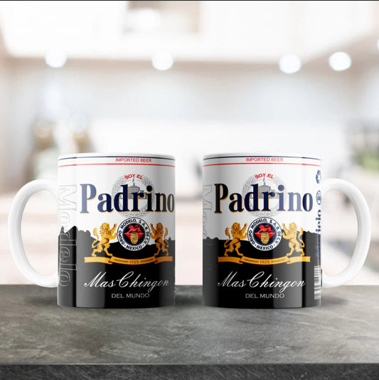 Taza padrino, madrina, compadre, comadre