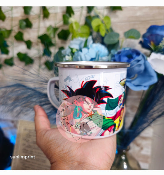 Taza de aluminio de 11 onzas, diseño dragon ball z Alum01