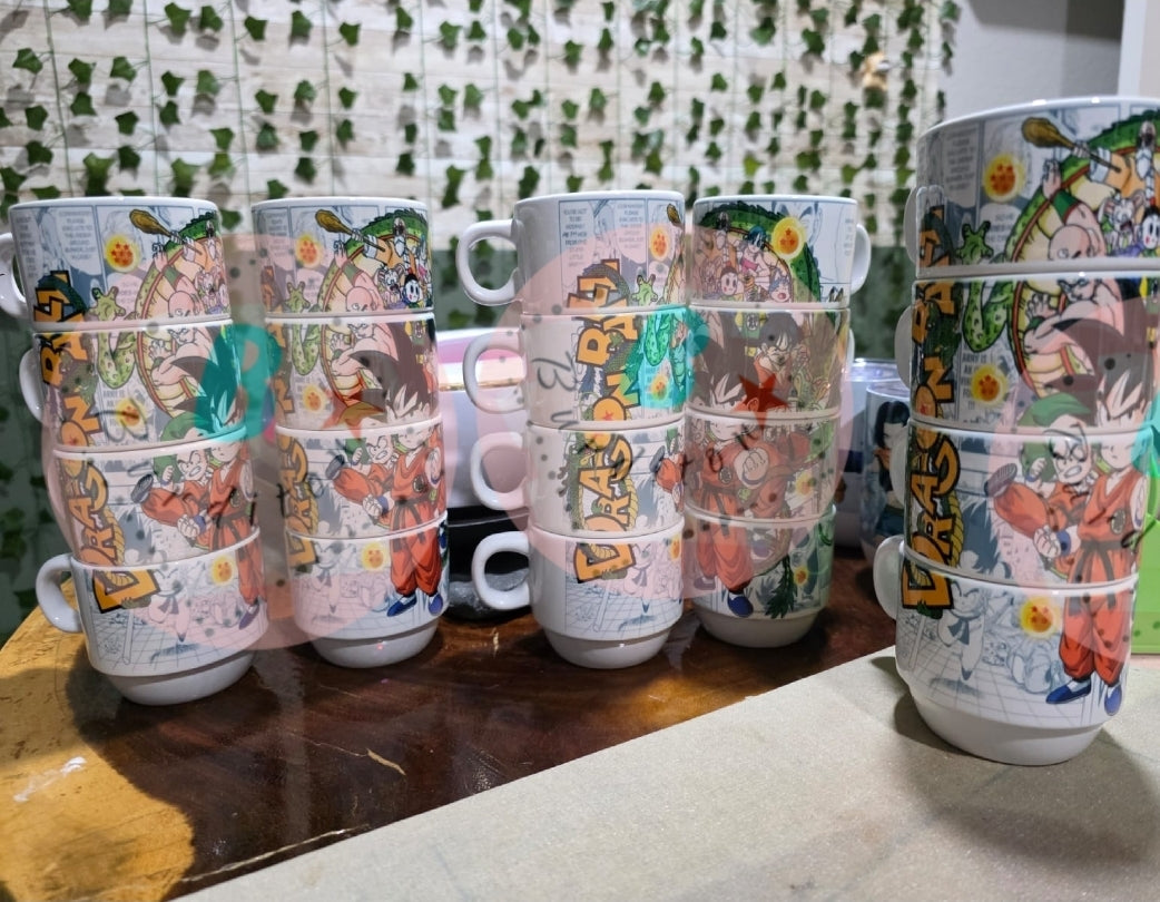 Set de 4 tazas de 6 onzas, dragón ball z 002