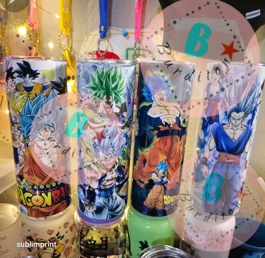 Coleccion 4 vasos de Dragón ball z