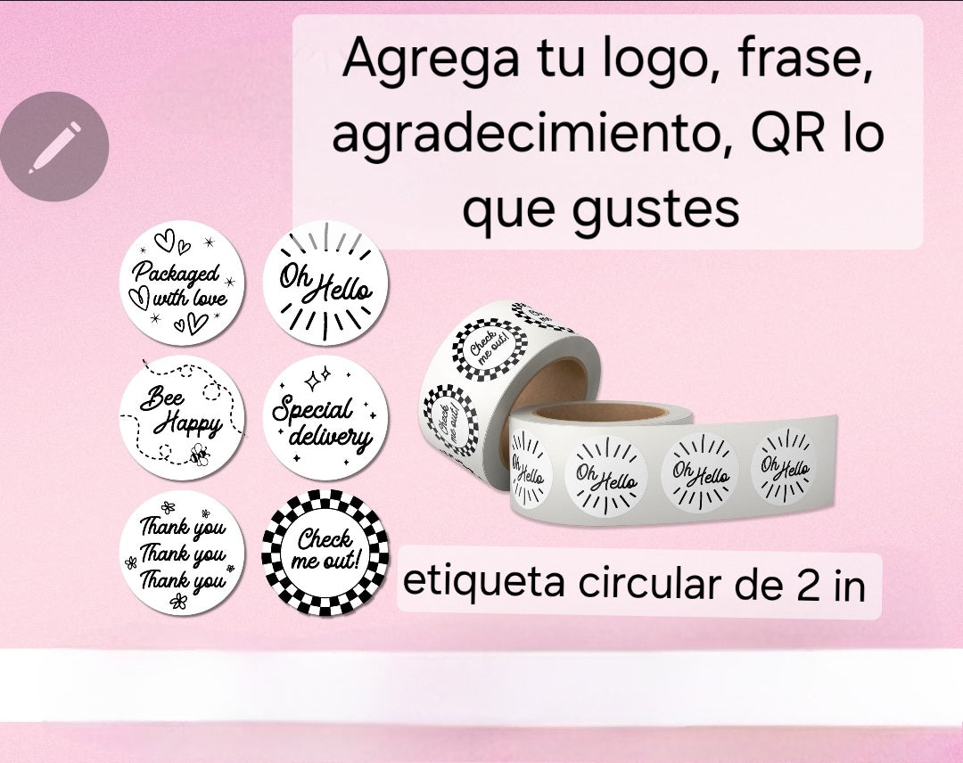 Etiquetas termicas adhesivas personalizas