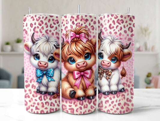 Tumbler cow 20 onzas