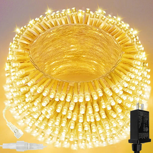 Luces de cuerda LED conectables de 200 LED