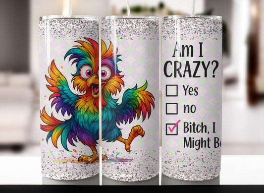 Tumbler Gallo Crazy