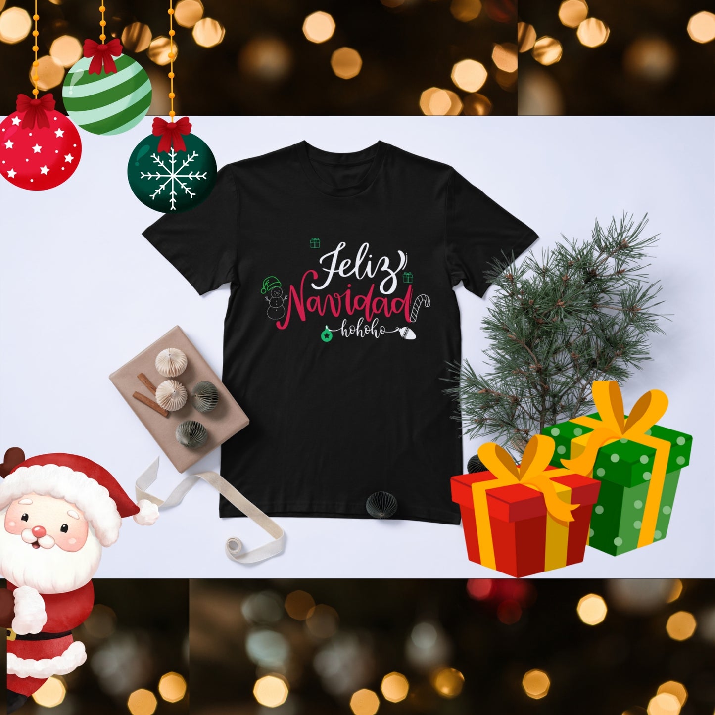 Playera feliz navidad