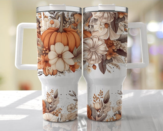 Tumbler otoño hojas 40 onzas