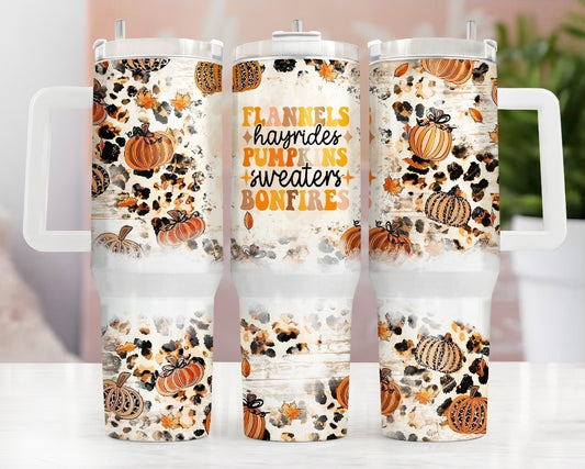 Tumbler otoño 40 onzas diseño otoño