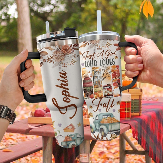 Tumbler otoño 40 onzas personalizado