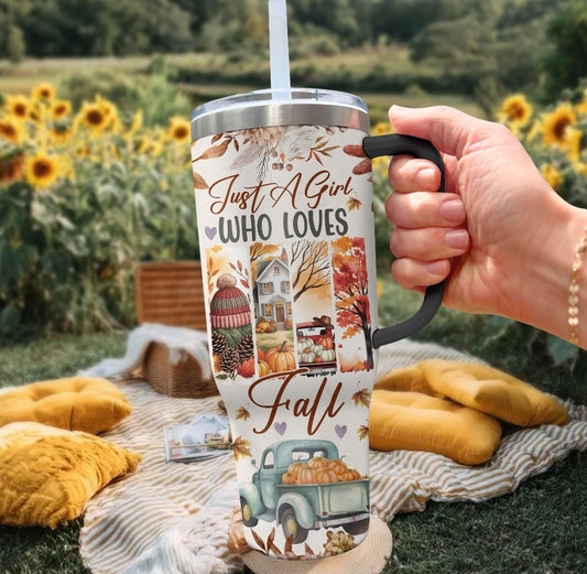Tumbler otoño 40 onzas personalizado